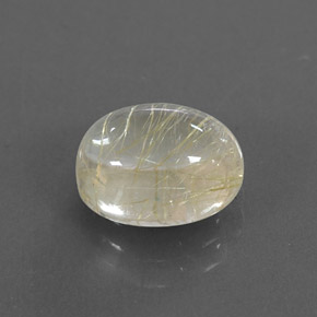 Quartz rutilé jaune naturelle transparent, 2,45 ct, transparent / translucide