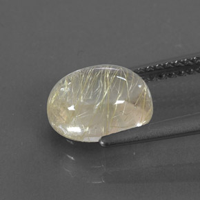 Quartz rutilé jaune naturelle transparent, 2,45 ct, transparent / translucide