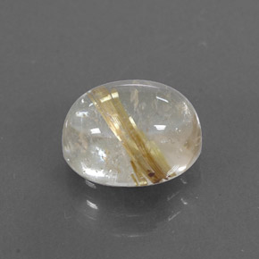 Quartz rutilé jaune naturelle transparent, 2,72 ct, transparent / translucide