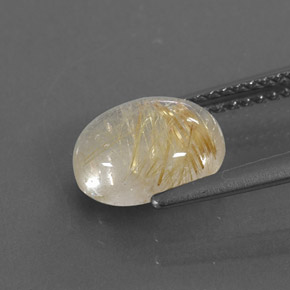 Quartz rutilé jaune naturelle transparent, 1,97 ct, transparent / translucide