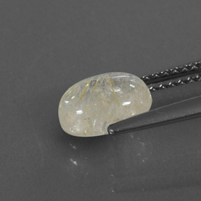 Quartz rutilé jaune naturelle transparent, 1,61 ct, transparent / translucide