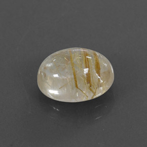 Quartz rutilé jaune naturelle transparent, 2,04 ct, transparent / translucide