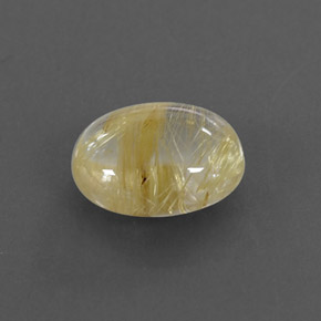 Quartz rutilé jaune naturelle transparent, 1,65 ct, transparent / translucide