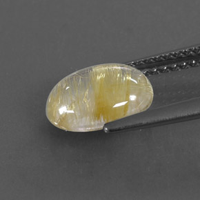 Quartz rutilé jaune naturelle transparent, 1,65 ct, transparent / translucide