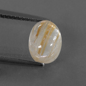 Quartz rutilé jaune naturelle transparent, 2,09 ct, transparent / translucide