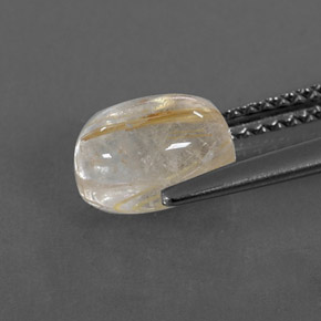 Quartz rutilé jaune naturelle transparent, 2,09 ct, transparent / translucide