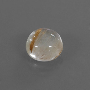 Quartz rutilé jaune naturelle coupe roude, 2,28 ct, transparent