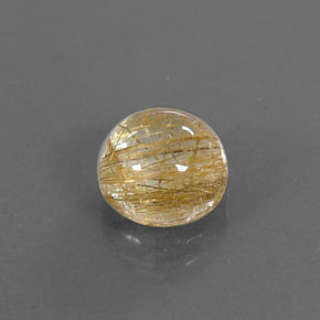 Quartz rutilé jaune naturelle transparent, 2,25 ct, transparent / translucide