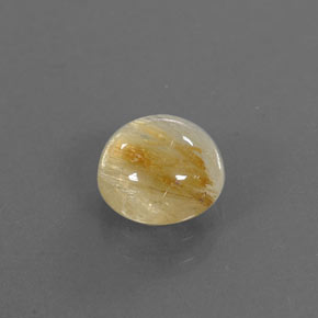 Quartz rutilé jaune naturelle transparent, 2,02 ct, transparent / translucide