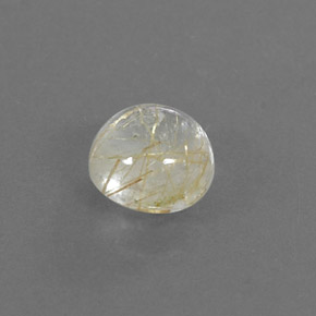 Quartz rutilé jaune naturelle coupe roude, 1,19 ct, transparent