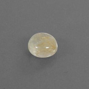 Quartz rutilé jaune naturelle coupe roude, 1,32 ct, transparent