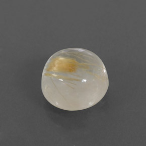 Quartz rutilé jaune naturelle coupe roude, 2,63 ct, transparent