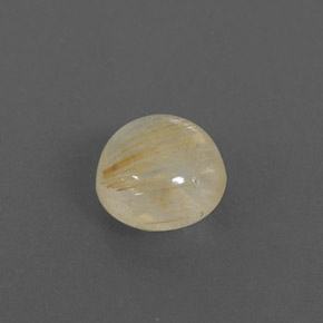 Quartz rutilé jaune naturelle coupe roude, 1,50 ct, transparent