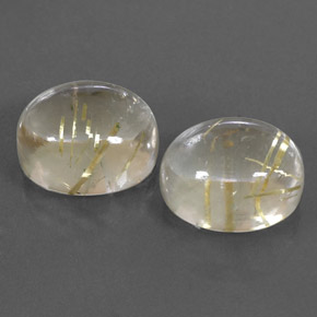 Achetez naturel ct jaune quartz rutilé gems, coupe ovale, en provenance inde chez gemselect. en stock, livraison internationale!