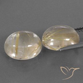 Shop natural 10.86ct Jaune clair Quartz rutile gems, ovale, from Inde at GemSelect. In stock, global shipping!