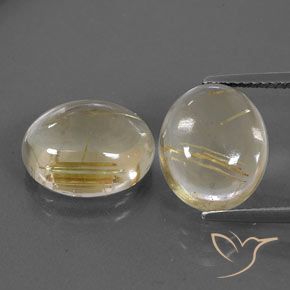 10.69ctw Naturel Jaune clair Quartz rutile, ovale, Transparent, Photo A
