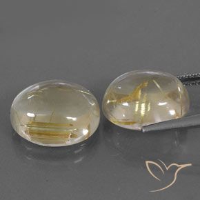 Shop natural 10.69ct Jaune clair Quartz rutile gems, ovale, from Inde at GemSelect. In stock, global shipping!