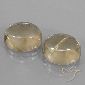 Shop natural 13.34ct Jaune pâle Quartz rutile gems, ovale, from Inde at GemSelect. In stock, global shipping!