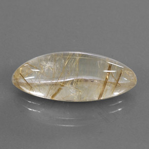 Quartz rutilé jaune naturelle marquise, 10,87 ct, transparent