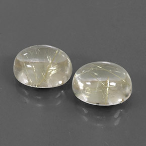 Achetez naturel ct jaune quartz rutilé gems, coupe ovale, en provenance inde chez gemselect. en stock, livraison internationale!