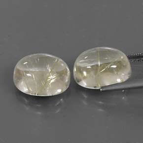 Achetez naturel ct jaune quartz rutilé gems, coupe ovale, en provenance inde chez gemselect. en stock, livraison internationale!
