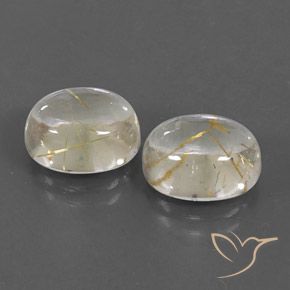 Shop natural 8.46ct Jaune clair Quartz rutile gems, ovale, from Inde at GemSelect. In stock, global shipping!