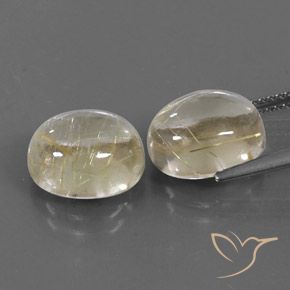 Shop natural 9.49ct Jaune clair Quartz rutile gems, ovale, from Inde at GemSelect. In stock, global shipping!