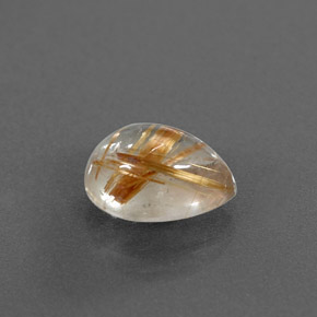 Quartz rutilé jaune naturelle transparent, 2,11 ct, transparent / translucide