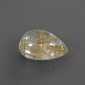 Quartz rutilé jaune naturelle transparent, 4,02 ct, transparent / translucide