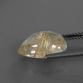 Quartz rutilé jaune naturelle transparent, 4,02 ct, transparent / translucide
