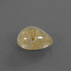 Quartz rutilé jaune naturelle transparent, 2,35 ct, transparent / translucide