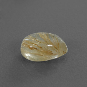 Quartz rutilé jaune naturelle transparent, 3,53 ct, transparent / translucide