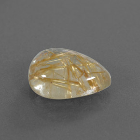 Quartz rutilé jaune naturelle transparent, 4,25 ct, transparent / translucide