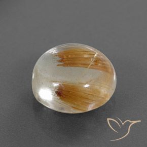 Quartz rutile Clair et Bronze doré naturelle Tour, 8.46 ct, Transparent / Translucide