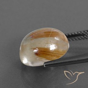 Quartz rutile Clair et Bronze doré naturelle Tour, 8.46 ct, Transparent / Translucide
