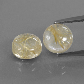 Achetez naturel ct jaune quartz rutilé gems, transparent, en provenance inde chez gemselect. en stock, livraison internationale!