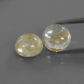 Achetez naturel ct jaune quartz rutilé gems, transparent, en provenance inde chez gemselect. en stock, livraison internationale!