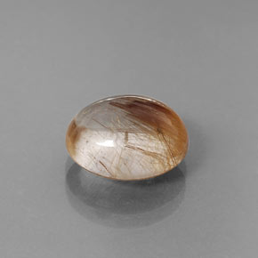 Quartz rutilé jaune naturelle transparent, 5,22 ct, transparent / translucide