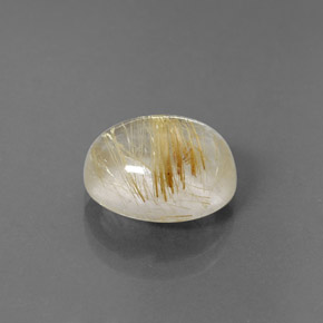 Quartz rutilé jaune naturelle transparent, 5,21 ct, transparent / translucide