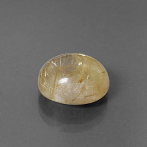 Quartz rutilé jaune naturelle transparent, 6,00 ct, transparent / translucide