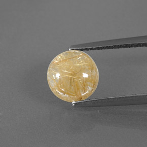Quartz rutilé jaune naturelle transparent, 1,97 ct, transparent / translucide