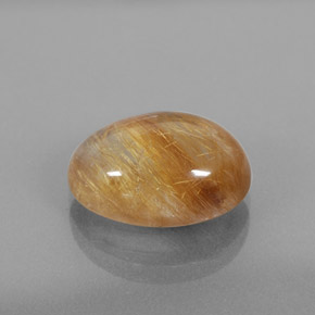 Quartz rutilé jaune naturelle transparent, 6,11 ct, transparent / translucide