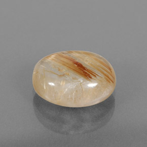 Quartz rutilé jaune naturelle transparent, 4,22 ct, transparent / translucide