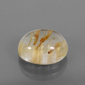 Quartz rutilé jaune naturelle transparent, 5,05 ct, transparent / translucide