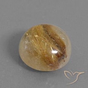 Quartz rutile Marron doré très clair naturelle Tour, 10.53 ct, Translucide