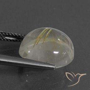 Quartz rutile Jaune pâle naturelle Tour, 9.47 ct, Transparent
