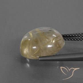 Quartz rutile Marron doré très clair naturelle Tour, 7.50 ct, Transparent