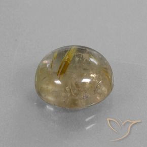 Quartz rutile Marron doré très clair naturelle Tour, 8.48 ct, Transparent