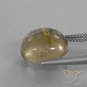 Quartz rutile Marron doré très clair naturelle Tour, 8.48 ct, Transparent