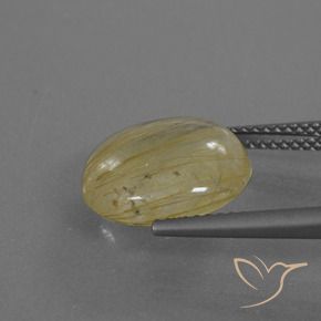 Quartz rutile Jaune pâle naturelle Tour, 5.50 ct, Transparent
